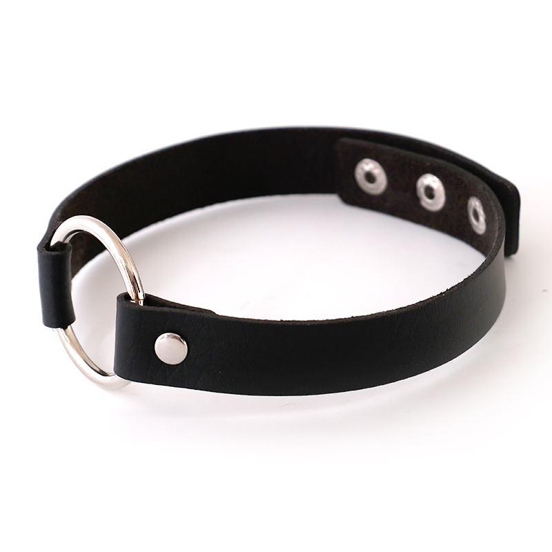 Noir O-Ring Leather Collar - Image 4