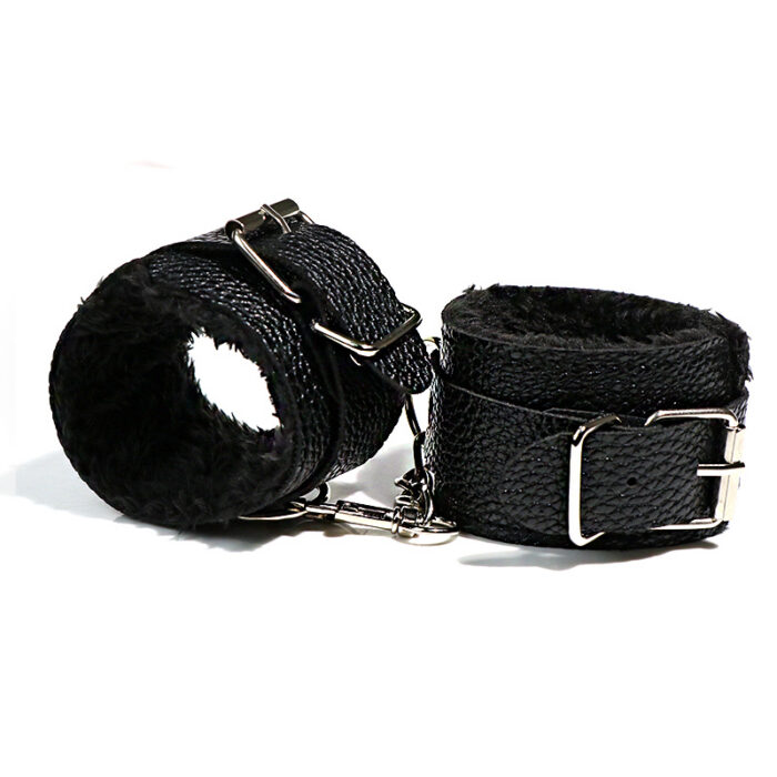 Obsidian Plush Ankle Cuffs